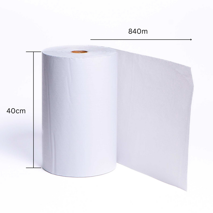 40cm White Tissue Paper Lining for Honeycomb Wrap - 840m Roll