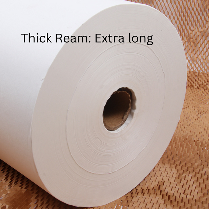 40cm White Tissue Paper Lining for Honeycomb Wrap - 840m Roll
