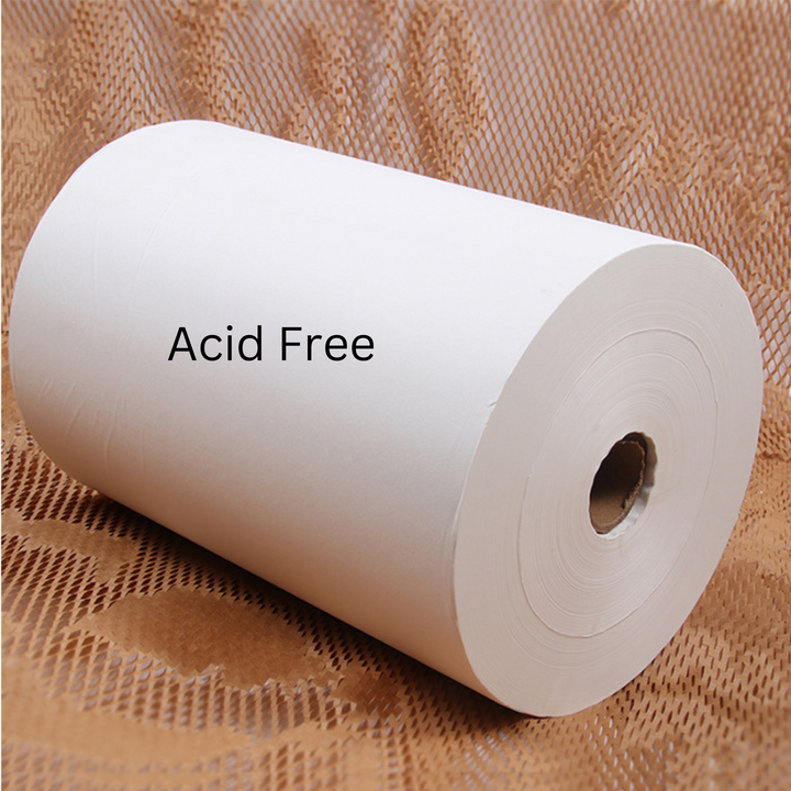 30cm White Tissue Paper Lining for Honeycomb Wrap - 840m Roll