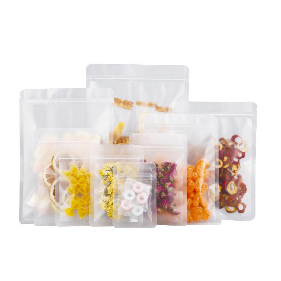 Resealable Zip Lock Flat Matte Plastic Bag - 90 X 130mm- Best Plastic Zip Lock Bags In Australia