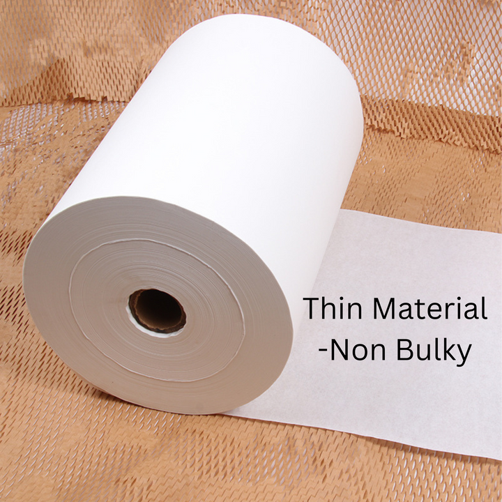 40cm White Tissue Paper Lining for Honeycomb Wrap - 840m Roll