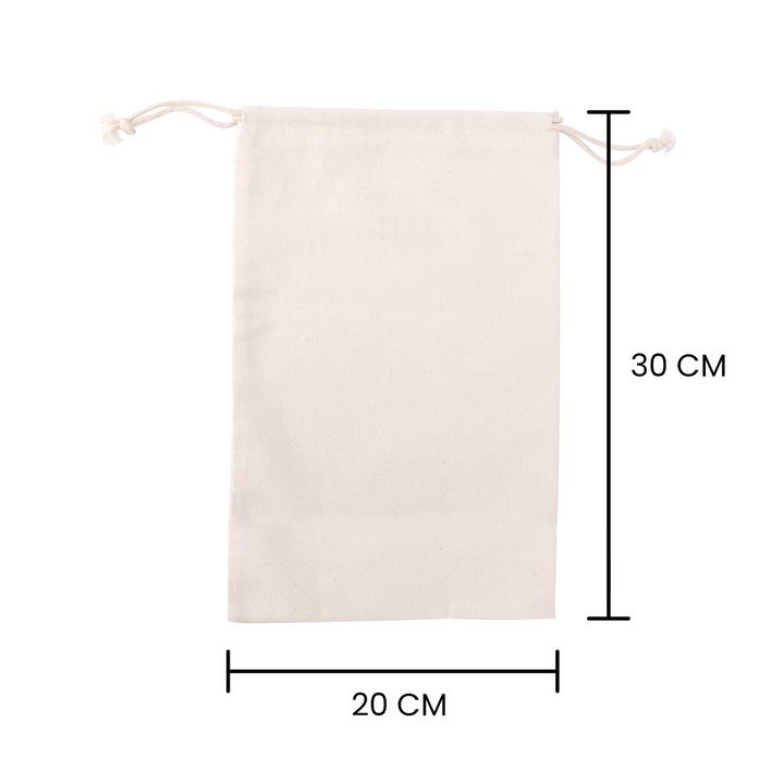 50pcs of 20cm x 30cm 10oz Canvas Calico Drawstring Storage Linen Gift Bags, Best linen bags, Linen Drawstring bags