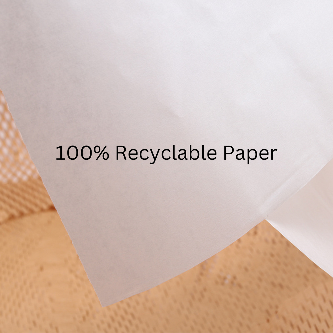 30cm White Tissue Paper Lining for Honeycomb Wrap - 840m Roll