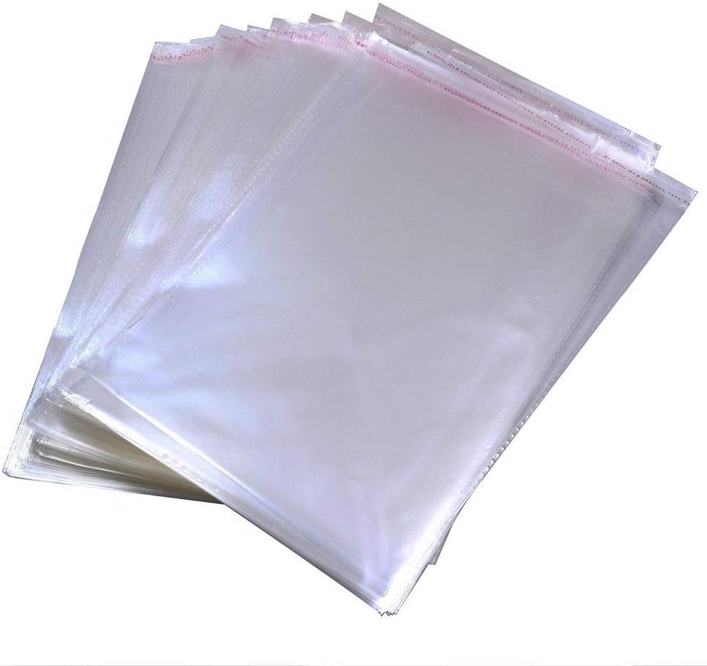 100 x 200mm + 30mm OPP Cellophane Resealable Plastic Bags- Get The Best Clear Plastic Poly Bags