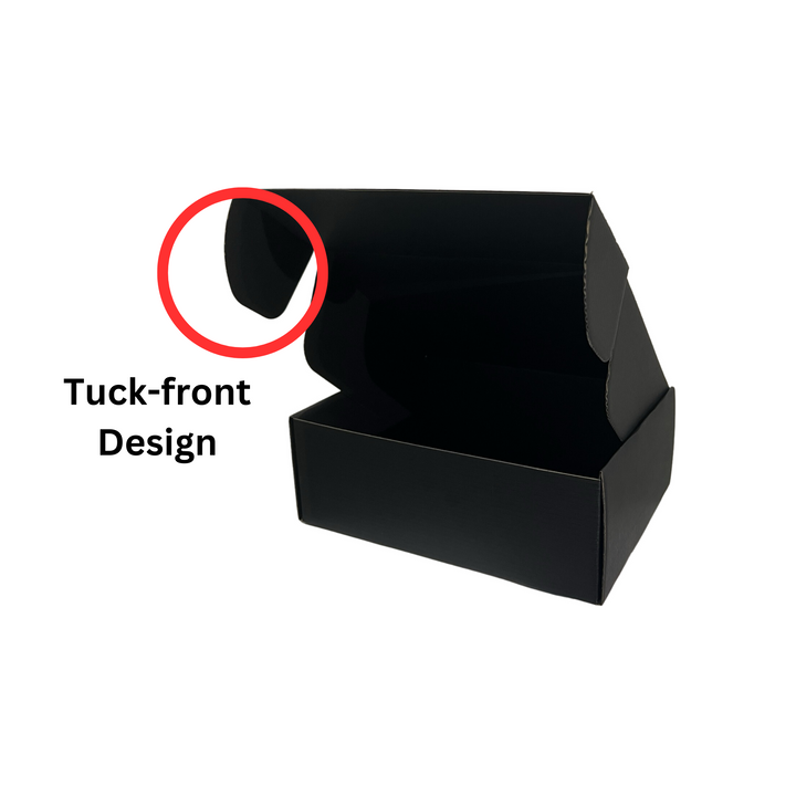 Premium-Quality Full Black Mailing Boxes 220 x 160 x 77mm
