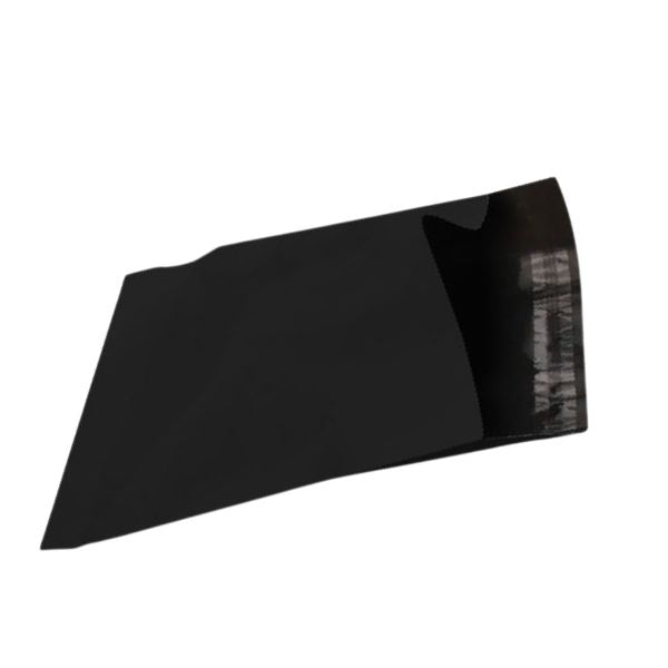 310mm x 405mm + 45mm Poly Mailing Courier Satchel Black