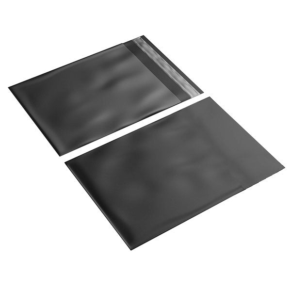 310mm x 405mm + 45mm Poly Mailing Courier Satchel Black