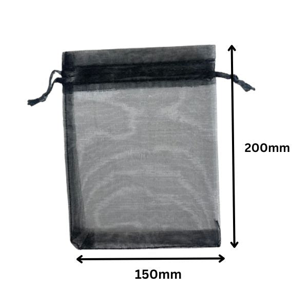 Black Organza Sheer Bags