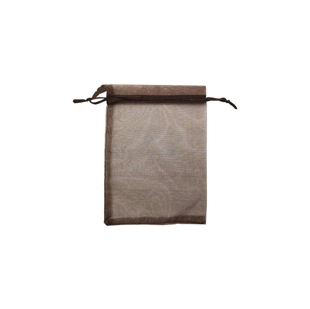 Coffee Organza Sheer Gift Bags