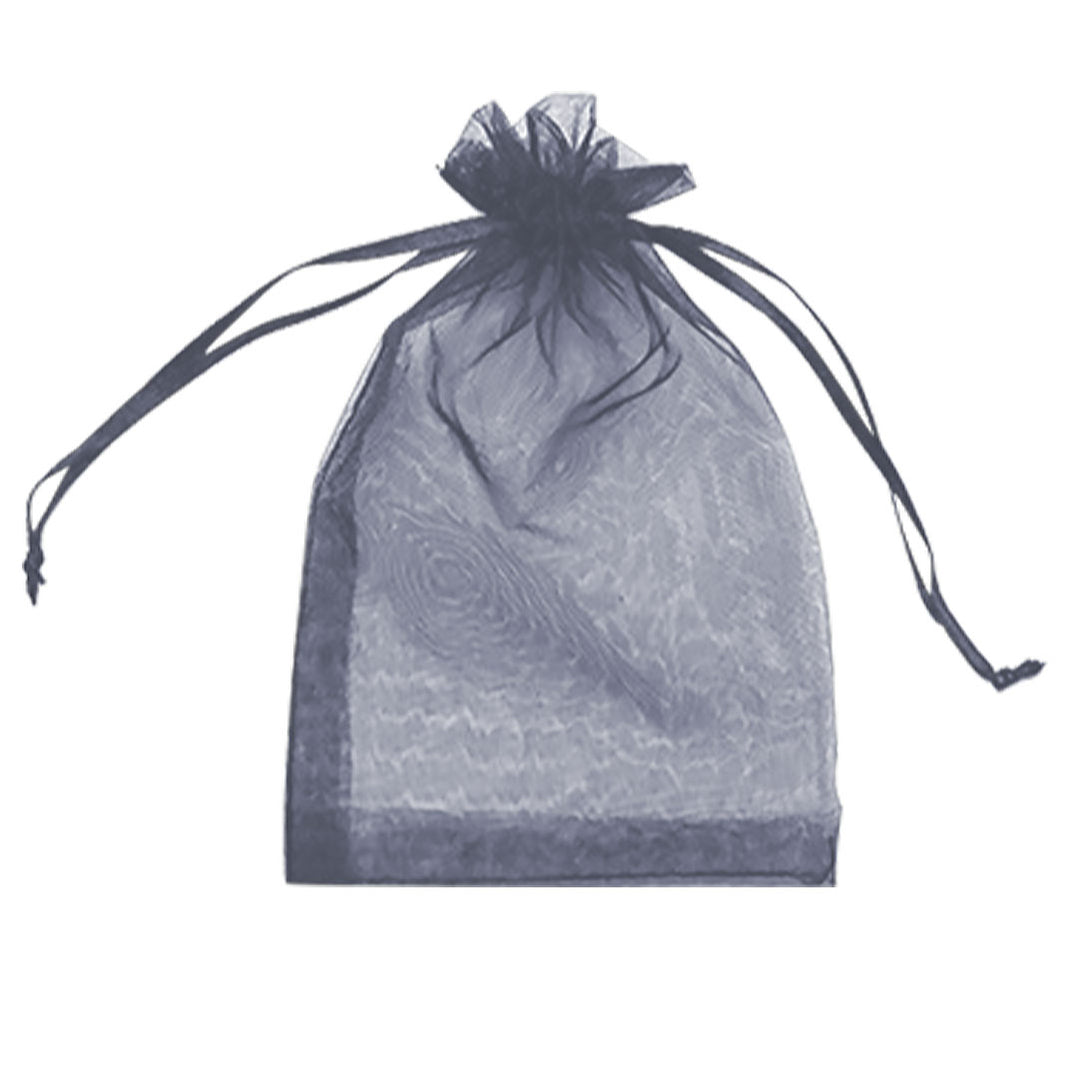 Grey Organza Sheer Gift Bags