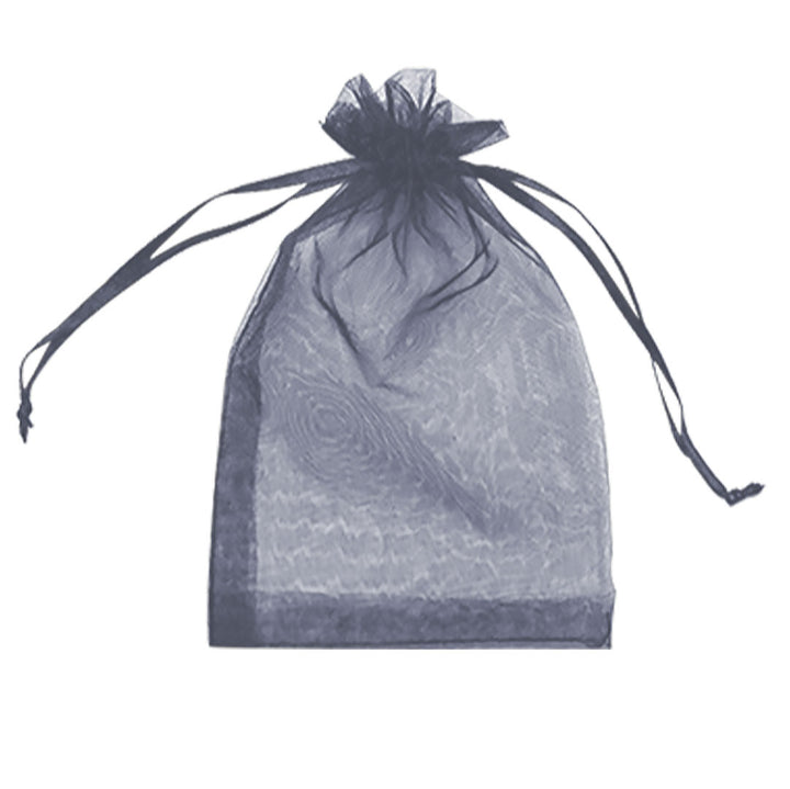 Grey Organza Sheer Gift Bags