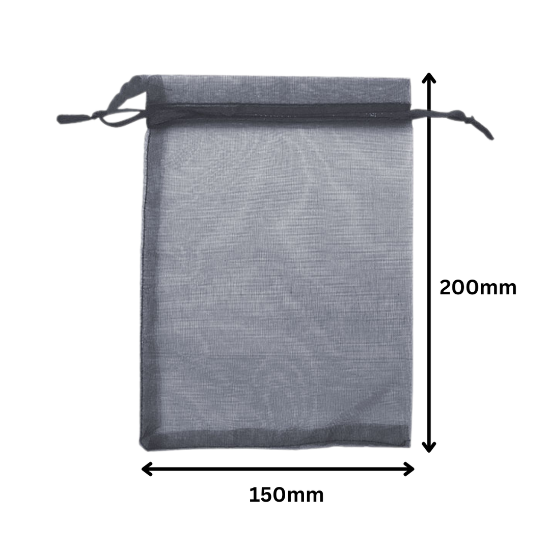 Grey Organza Sheer Gift Bags
