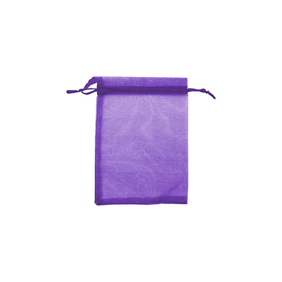 Purple Organza Sheer Gift Bags: Stylish Packaging for Jewelry and Wedding Favors