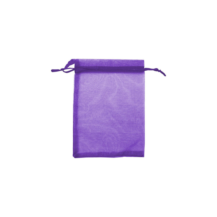 Purple Organza Sheer Gift Bags: Stylish Packaging for Jewelry and Wedding Favors