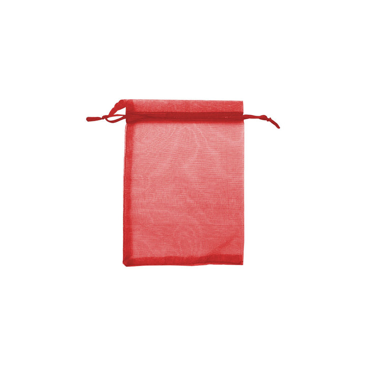 Red Organza Sheer Bags
