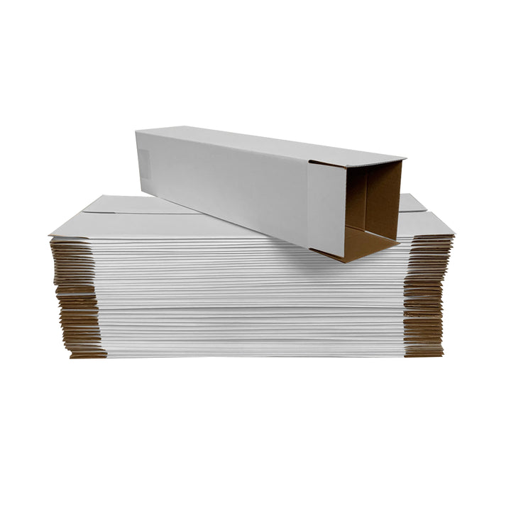 100 x 100 x 400mm Tall Mailing Shipping Packing Cardboard Boxes White - large tall cardboard boxes, tall white cardboard box for sale