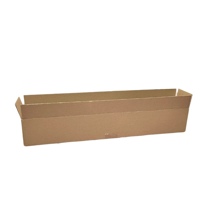 Long Slotted Brown Shipping Boxes 600 x 100 x 100mm – Perfect for Mailing and Storage