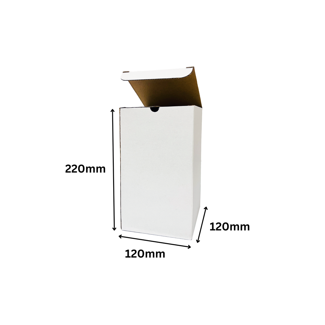 120 x 120 x 220mm Candle Mailing Shipping Packing Cardboard Boxes White– Buy Candle-sized Cardboad Packing Boxes