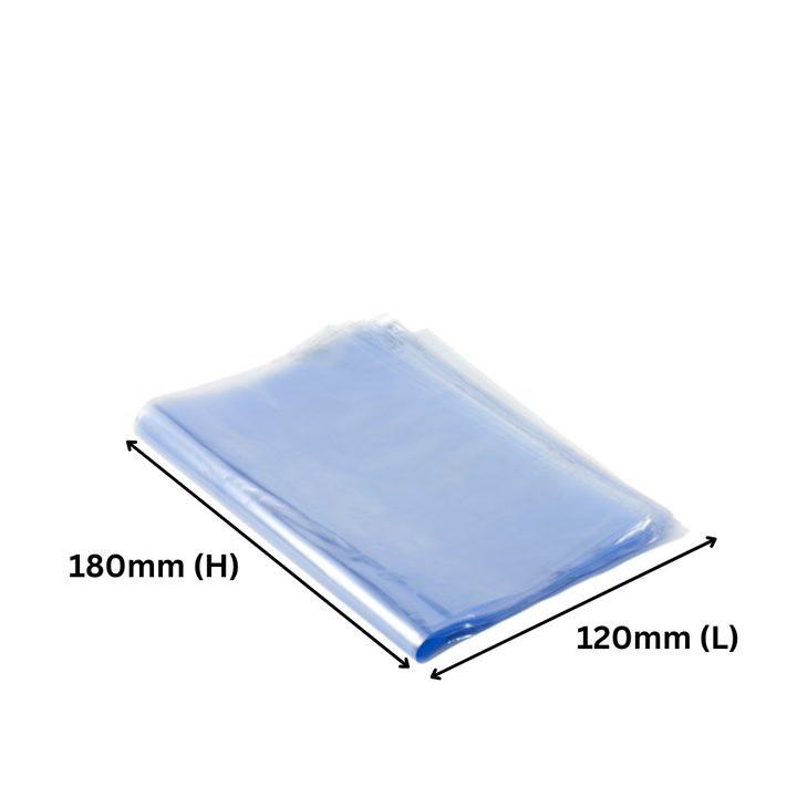 PVC Heat Shrink Wrap Bags | 120x180mm - Durable Packaging Solution