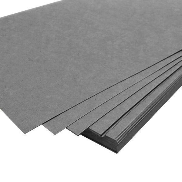 A4 Gray 1250gsm Cardboard - 2mm Chipboard Boxboard Recycled Card for Packaging and Crafts