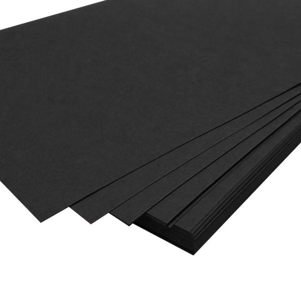 100pcs A4 Black 150GSM Kraft Paper Sheets - Natural Recycled for Invitations & Weddings