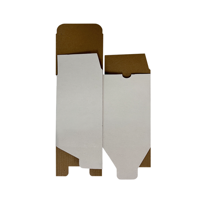 105 x 105 x 115mm White Corrugated Candle Box | Die Cut, Self-Locking, Flat-Pack, Eco-Friendly