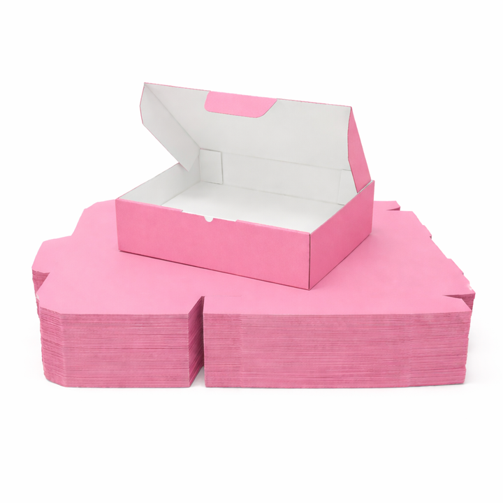 Pink Mailing Boxes 220 x 160 x 77mm with White Interior