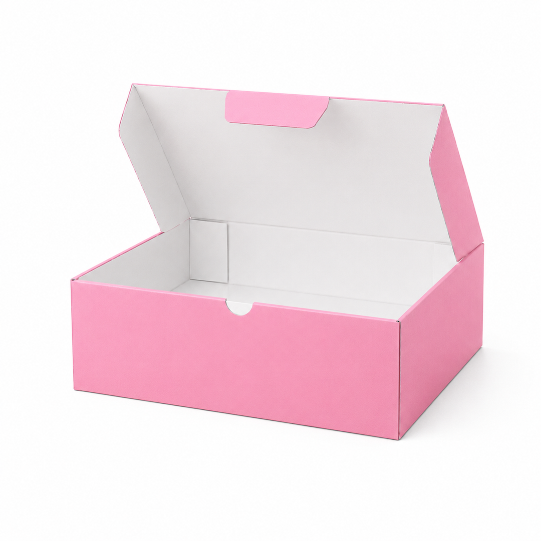 Pink Mailing Boxes 310 x 230 x 105mm with White Interior