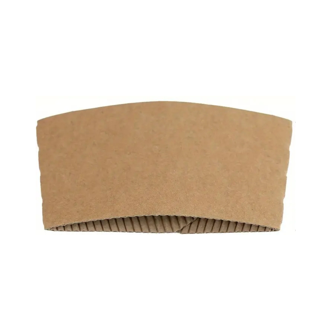 Eco-Friendly Brown Coffee Cup Sleeves – Reusable, Recyclable, and Sustainable