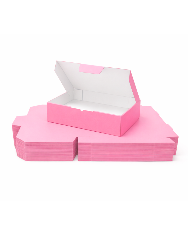 Pink Mailing Boxes 220 x 160 x 77mm with White Interior