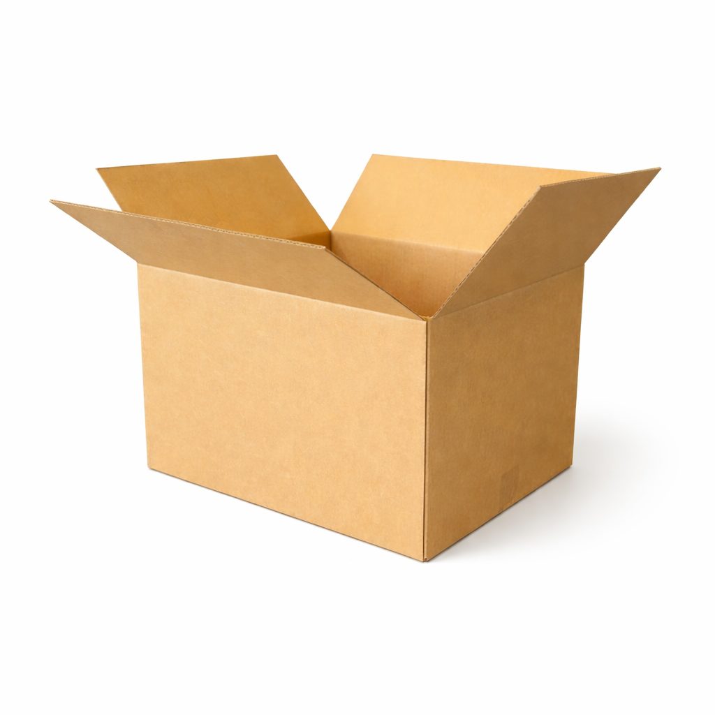 25pcs of 485 x 485 x 280mm Brown Slotted Cardboard Shipping Boxes