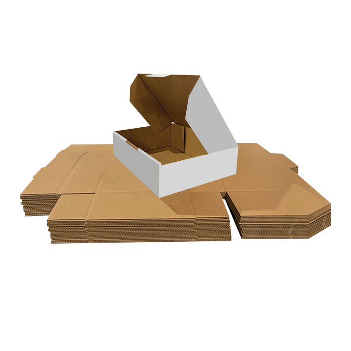 128 x 97 x 65mm Die Cut Mailing Shipping Packing Cardboard Boxes White