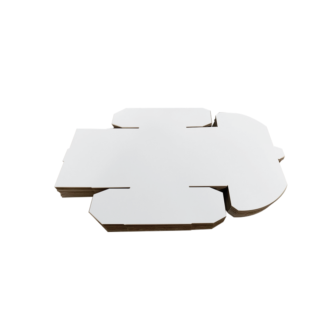 240 x 125 x 100mm White Corrugated Die Cut Mailing Box | Self-Locking, Flat-Pack, Eco-Friendly