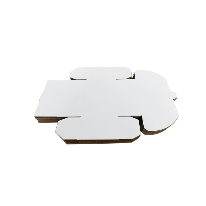 240 x 125 x 100mm White Corrugated Die Cut Mailing Box | Self-Locking, Flat-Pack, Eco-Friendly