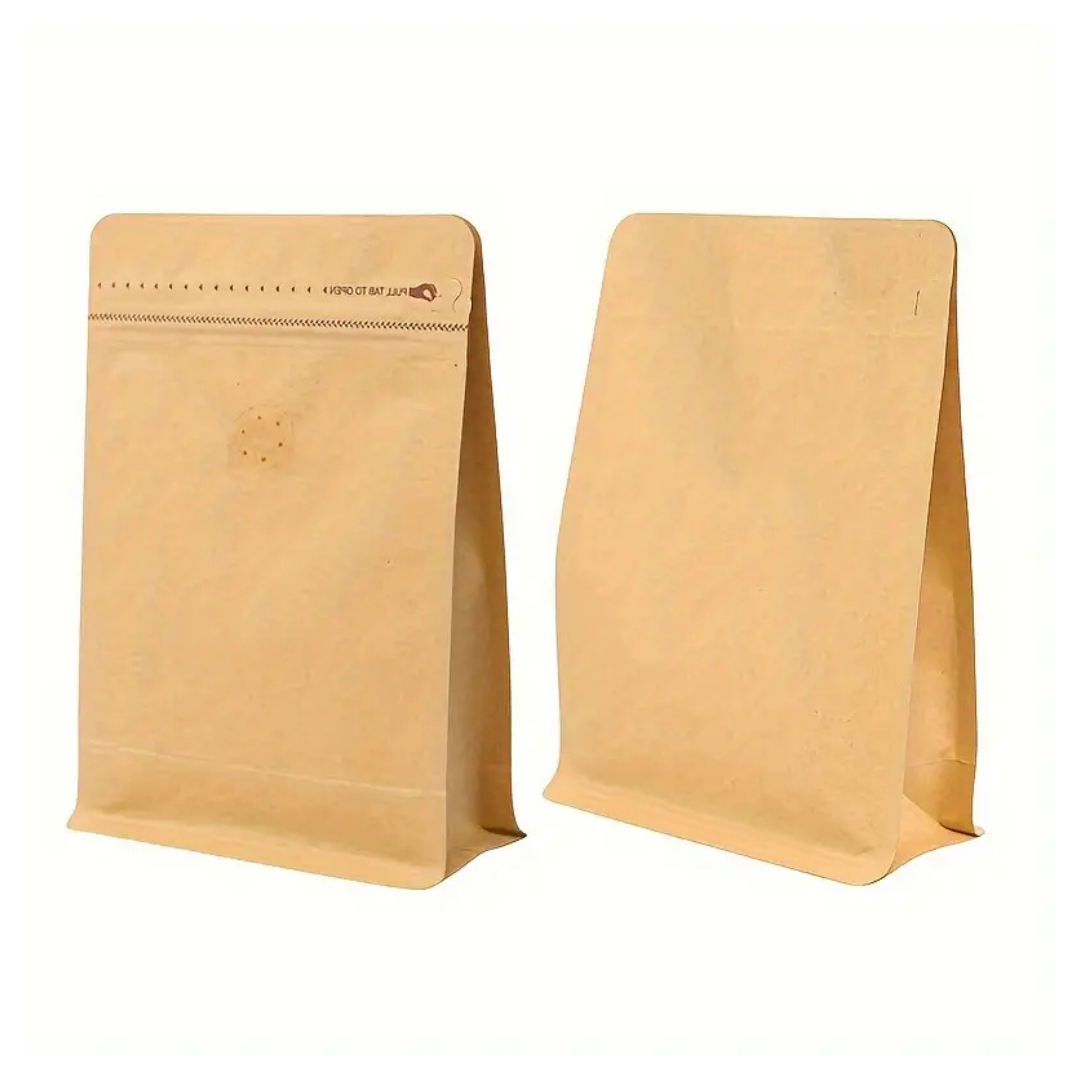 90 x 180 + 50mm Craft Brown Coffee Ziplock Bag – Airtight, Stylish, and Durable Coffee Storage