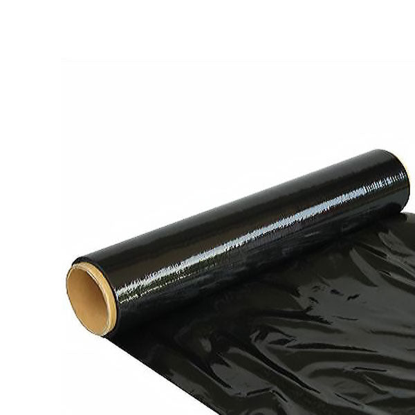 BLACK 500mm x 400m 25UM Stretch Film Pallet Wrap - Durable Carton Shrink Wrap