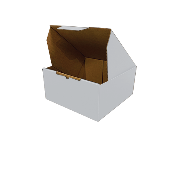 120 x 120 x 50mm Die Cut Mailing Shipping Packing Cardboard Boxes White