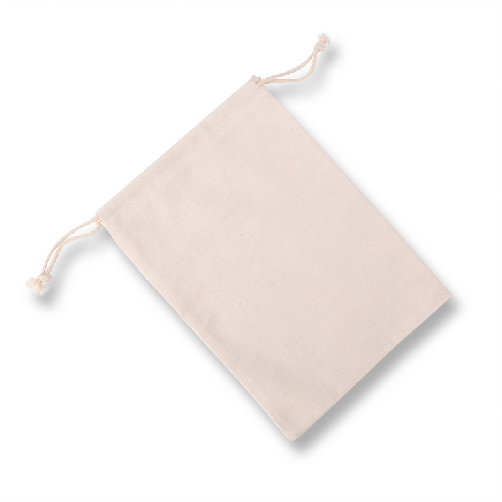 50pcs of 10cm x 15cm 10oz Canvas Calico Drawstring Storage Linen Gift Bags