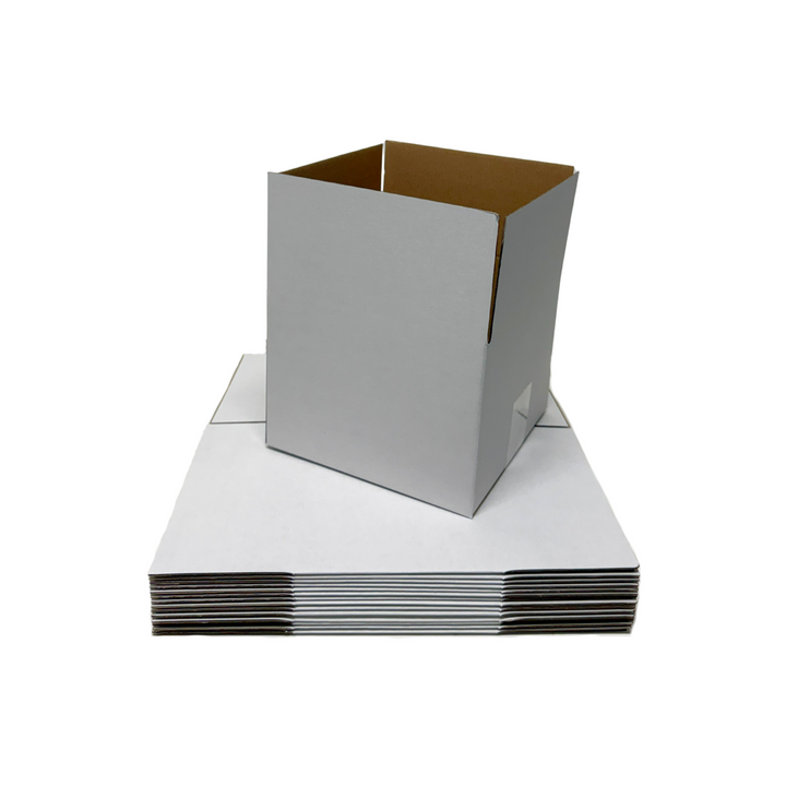 200 x 200 x 150mm Regular Mailing Slotted Shipping Packing Cardboard Boxes White