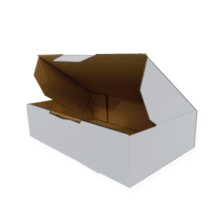 270 x 135 x 80mm White Die Cut Cardboard Mailing Boxes