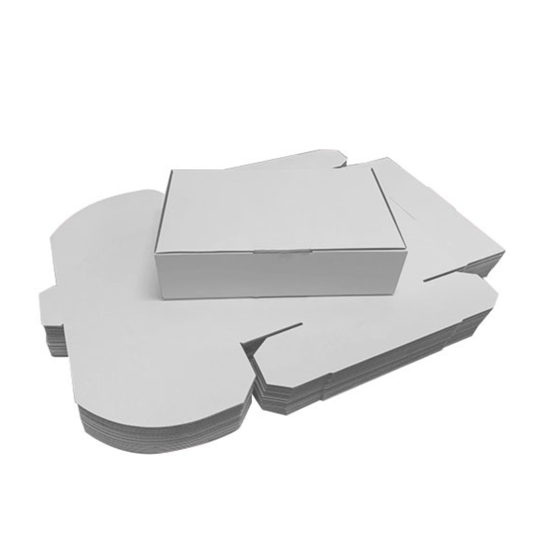 270 x 135 x 80mm White Die Cut Cardboard Mailing Boxes