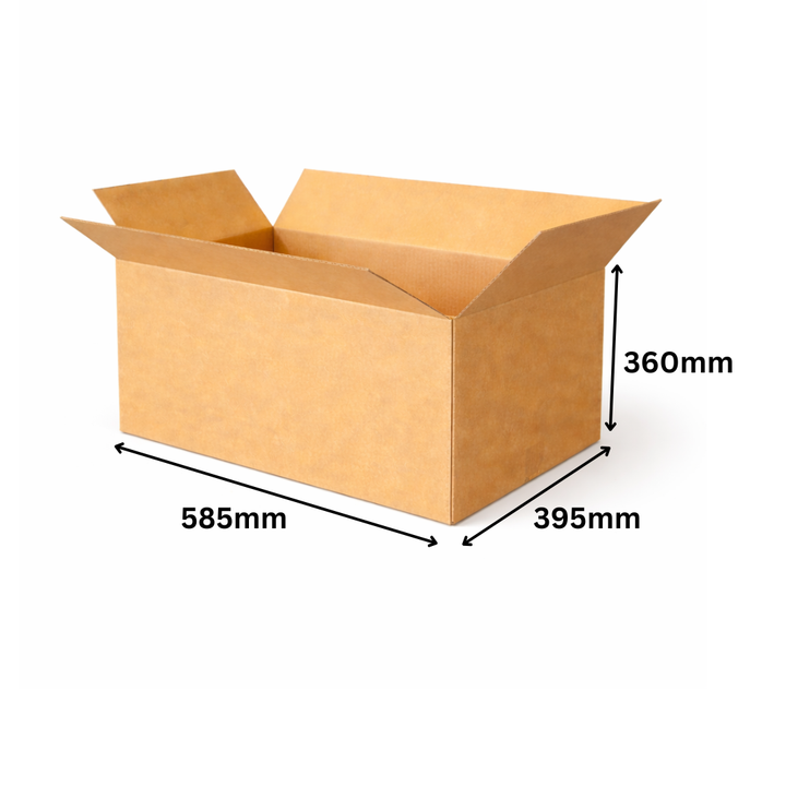Regular Slotted Brown Box 585 x 395 x 360mm - Brown Postal Boxes