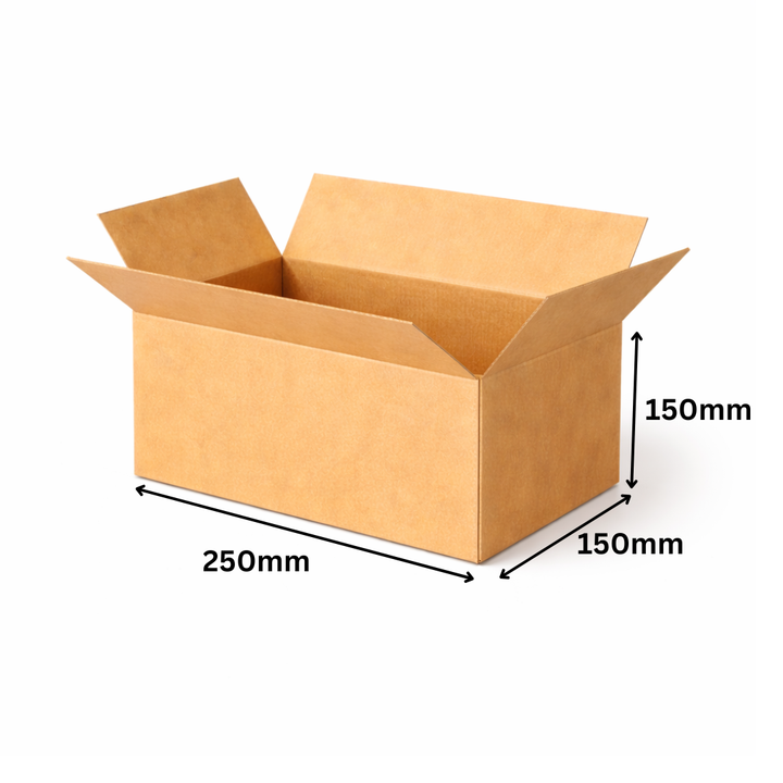250 x 150 x 150mm Brown Corrugated Slotted Carton