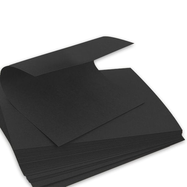 100pcs A4 Black 150GSM Kraft Paper Sheets - Natural Recycled for Invitations & Weddings