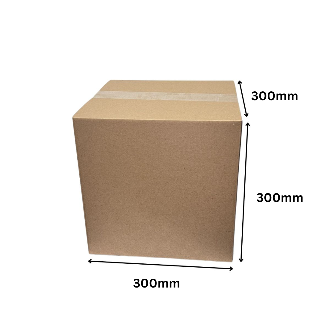 300 x 300 x 300mm Cube Mailing Shipping Packing Cardboard Boxes Brown- Best Cube Boxes Cardboard - Medium Sized Cube Cardboard Boxes