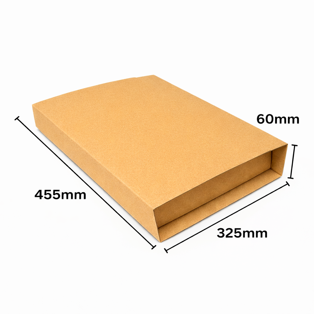 Wholesale Pack 500pcs of 455 x 325 x 60mm Corrugated Book Wrap Mailers