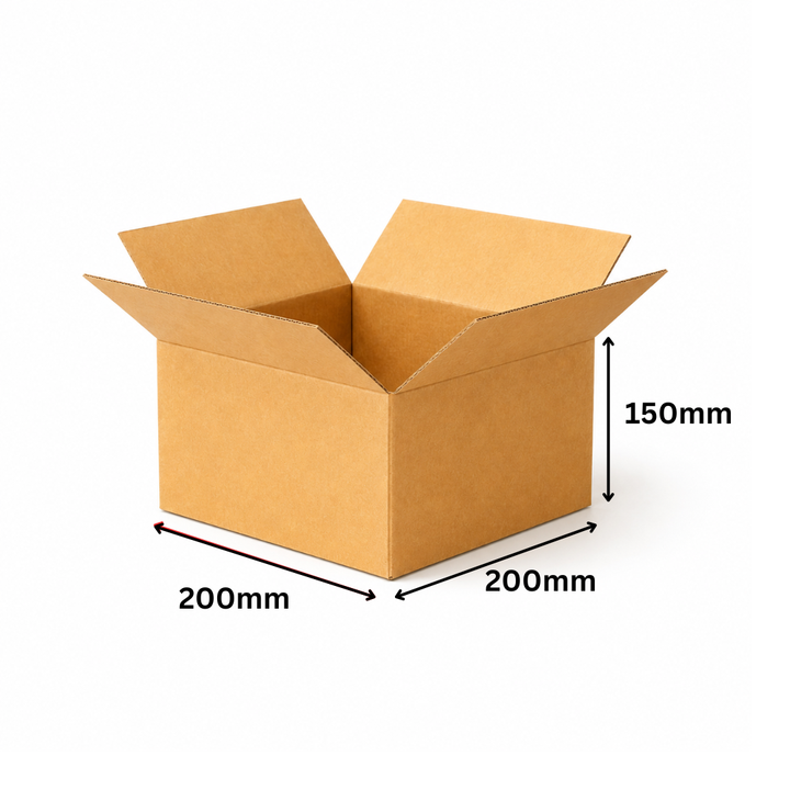 200 x 200 x 150mm Brown Corrugated Slotted Carton