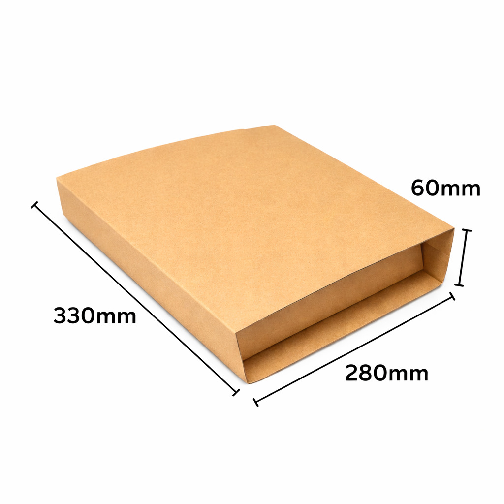 Wholesale Pack 1000pcs of 330 x 280 x 60mm Corrugated Book Wrap Mailers