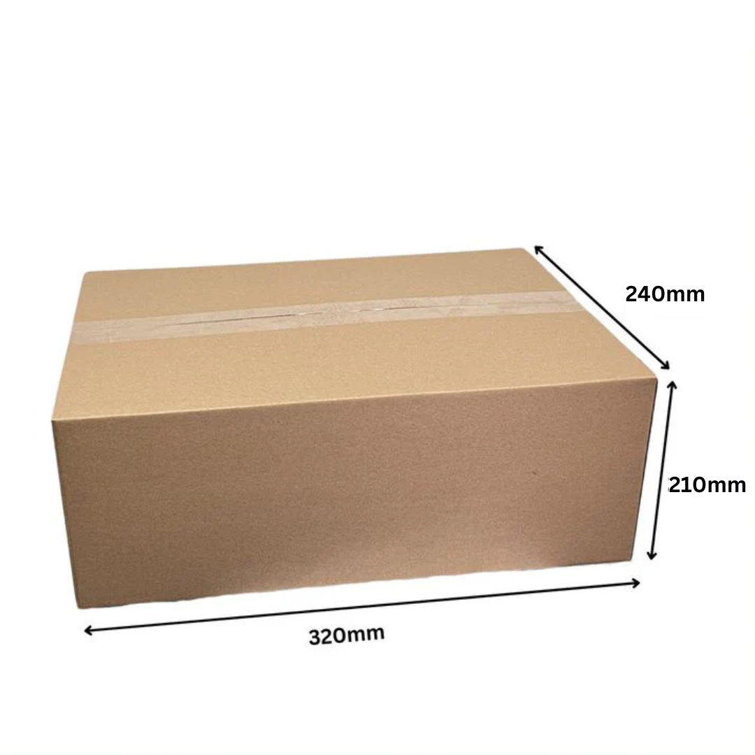 Wholesale Regular Slotted Brown Box 320 x 240 x 210mm - Brown Postal Boxes- Sturdy and Durable Brown Cardboard Postal Boxes