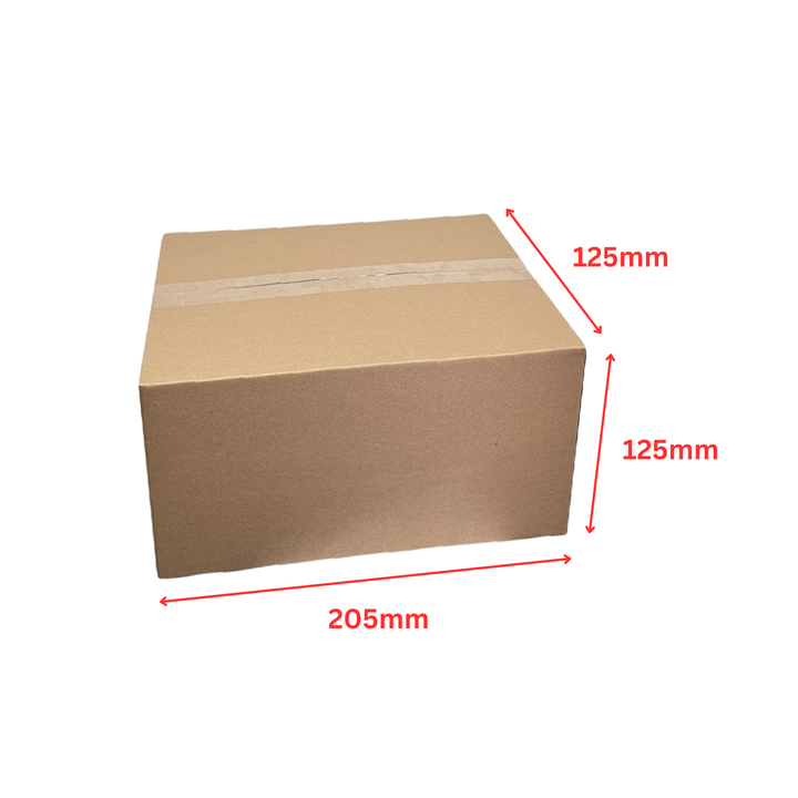 205 x 125 x 125mm Brown Corrugated Slotted Carton